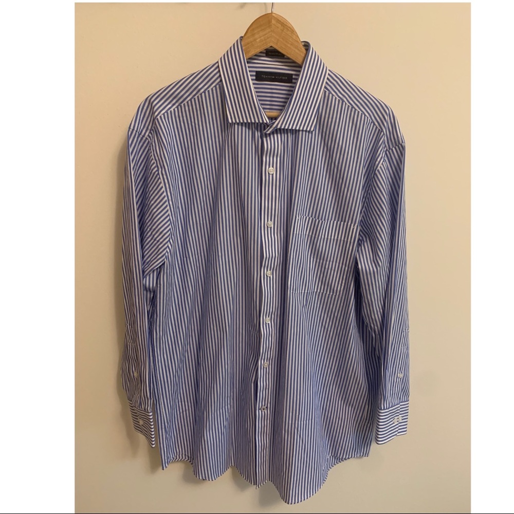 Tommy Hilfiger button up striped long sleeve shirt